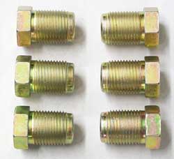 4 pack of M6-3   Common European master cylinder flare nut for 3/16