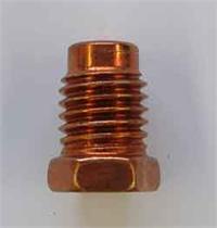 11mm x 1.5 male steel brake tubing nut with non-threaded lead - DIN flare