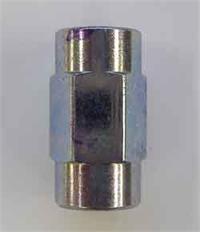 10mm x 1.0 female brake line union - brass - SAE flare 