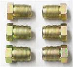 4 pack of M6-3   Common European master cylinder flare nut for 3/16