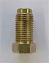 10mm x 1.0 Fine thread, male brake line nut with non-threaded lead - Long Style- SAE flare or DIN flare 