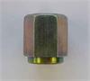 10mm x 1.0 Fine thread, female steel brake line nut - SAE flare 