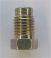10mm x 1.25 male steel brake line nut with non-threaded lead - SAE flare or DIN flare