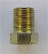 10mm x 1.0 Fine thread, male, fully threaded, steel brake line tubing nut - SAE flare 