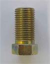10mm x 1.0 male fully threaded steel brake line tubing nut - Long Style - SAE flare 