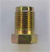 12mm x 1.0 male steel brake line tubing nut with non-threaded lead - SAE flare or DIN flare