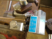 the completed flare from the brake line flaring tool